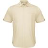 imageButton Down Short Sleeve Linen Shirts for Men Summer Casual Cotton Spread Collar Beach ShirtsBeige
