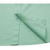 imageButton Down Short Sleeve Linen Shirts for Men Summer Casual Cotton Spread Collar Beach ShirtsGreen