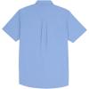 imageButton Down Short Sleeve Linen Shirts for Men Summer Casual Cotton Spread Collar Beach ShirtsGuayaberablue