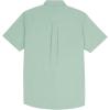 imageButton Down Short Sleeve Linen Shirts for Men Summer Casual Cotton Spread Collar Beach ShirtsGuayaberamint Green