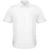 imageButton Down Short Sleeve Linen Shirts for Men Summer Casual Cotton Spread Collar Beach ShirtsWhite