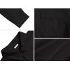 imageButton Down Short Sleeve Linen Shirts for Men Summer Casual Cotton Spread Collar Beach ShirtsYblack