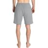imageMens Drawstring Casual Shorts Elastic Waist Summer Beach Shorts with PocketsGrey