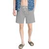 imageMens Drawstring Casual Shorts Elastic Waist Summer Beach Shorts with PocketsGrey