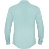imageButton Down Linen Shirts for Men Casual Long Sleeve Regular Fit Cotton Beach Shirts with PocketMint Blue