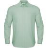 imageButton Down Linen Shirts for Men Casual Long Sleeve Regular Fit Cotton Beach Shirts with PocketMint Green