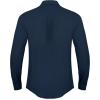 imageButton Down Linen Shirts for Men Casual Long Sleeve Regular Fit Cotton Beach Shirts with PocketNavy