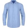 imageButton Down Linen Shirts for Men Casual Long Sleeve Regular Fit Cotton Beach Shirts with PocketZ Guayabera Blue