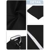 imageMens Button Down Dress Shirts Short Sleeve Casual Shirts Wrinkle Free Business Shirt Stain SheildBlack