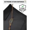 imageMens Button Down Dress Shirts Short Sleeve Casual Shirts Wrinkle Free Business Shirt Stain SheildSlimfit Black
