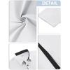 imageMens Button Down Dress Shirts Short Sleeve Casual Shirts Wrinkle Free Business Shirt Stain SheildWhite