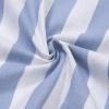 imageMens Casual Linen Cotton Button Down Short Sleeve Shirts Cuban Camp Guayabera Beach TopsBluewhite