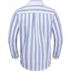 imageMens Casual Linen Cotton Button Down Short Sleeve Shirts Cuban Camp Guayabera Beach TopsBluewhite