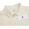 imageMens Casual Linen Cotton Button Down Short Sleeve Shirts Cuban Camp Guayabera Beach TopsCubanbeige