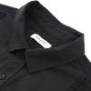 imageMens Casual Linen Cotton Button Down Short Sleeve Shirts Cuban Camp Guayabera Beach TopsCubanblack