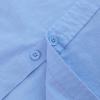 imageMens Casual Linen Cotton Button Down Short Sleeve Shirts Cuban Camp Guayabera Beach TopsCubanblue