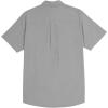 imageMens Casual Linen Cotton Button Down Short Sleeve Shirts Cuban Camp Guayabera Beach TopsCubangrey