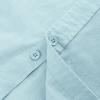 imageMens Casual Linen Cotton Button Down Short Sleeve Shirts Cuban Camp Guayabera Beach TopsCubanmint Blue