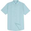 imageMens Casual Linen Cotton Button Down Short Sleeve Shirts Cuban Camp Guayabera Beach TopsCubanmint Blue