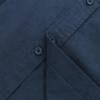 imageMens Casual Linen Cotton Button Down Short Sleeve Shirts Cuban Camp Guayabera Beach TopsCubannavy Blue