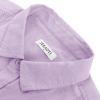 imageMens Casual Linen Cotton Button Down Short Sleeve Shirts Cuban Camp Guayabera Beach TopsCubanpurple