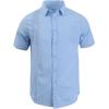 imageMens Casual Linen Cotton Button Down Short Sleeve Shirts Cuban Camp Guayabera Beach TopsStripeblue
