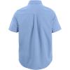 imageMens Casual Linen Cotton Button Down Short Sleeve Shirts Cuban Camp Guayabera Beach TopsWater Blue