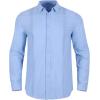 imageMens Casual Long Sleeve Cotton Linen Shirts Buttons Down Cuban Camp RollUp Sleeve Summer Beach ShirtsCuban Blue