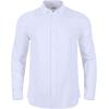 imageMens Casual Long Sleeve Cotton Linen Shirts Buttons Down Cuban Camp RollUp Sleeve Summer Beach ShirtsCuban White