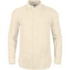 imageMens Casual Long Sleeve Cotton Linen Shirts Buttons Down Solid Plain RollUp Sleeve Summer Beach ShirtsBeige