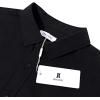 imageMens Casual Long Sleeve Cotton Linen Shirts Buttons Down Solid Plain RollUp Sleeve Summer Beach ShirtsBlack