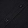 imageMens Casual Long Sleeve Cotton Linen Shirts Buttons Down Solid Plain RollUp Sleeve Summer Beach ShirtsBlack