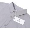 imageMens Casual Long Sleeve Cotton Linen Shirts Buttons Down Solid Plain RollUp Sleeve Summer Beach ShirtsGrey