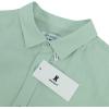 imageMens Casual Long Sleeve Cotton Linen Shirts Buttons Down Solid Plain RollUp Sleeve Summer Beach ShirtsMint Green