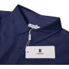 imageMens Casual Long Sleeve Cotton Linen Shirts Buttons Down Solid Plain RollUp Sleeve Summer Beach ShirtsNavy