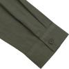 imageMens Casual Long Sleeve Cotton Linen Shirts Buttons Down Solid Plain RollUp Sleeve Summer Beach ShirtsOlive Green