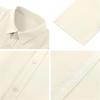 imageMens Linen Cuban Guayabera Button Down Shirts Short Sleeve Casual Summer Beach TopsBeige
