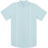 imageMens Linen Cuban Guayabera Button Down Shirts Short Sleeve Casual Summer Beach TopsMint Blue