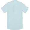 imageMens Linen Cuban Guayabera Button Down Shirts Short Sleeve Casual Summer Beach TopsMint Blue