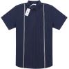 imageMens Linen Cuban Guayabera Button Down Shirts Short Sleeve Casual Summer Beach TopsNavy Blue