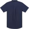 imageMens Linen Cuban Guayabera Button Down Shirts Short Sleeve Casual Summer Beach TopsNavy Blue