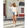 imageButton Down Shirts for Women Long Sleeve Dress Blouse Casual Solid Office Work TopsApricot