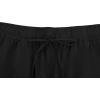 imageMens Casual Linen Pants Elastic Wasist Drawstring Lightweight Summer Beach Yoga Pants Trousers with PocketsBlack