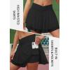imageTennis Skirts for Women Crossover High Waisted Lightweight Pleated Ruffle Mini Workout Skorts with Pockets