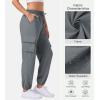 imageWomens Cargo Pants Lightweight Quick Dry Waterproof Hiking Pants Summer Casual Joggers with 4 PocketsGrey