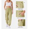 imageWomens Cargo Pants Lightweight Quick Dry Waterproof Hiking Pants Summer Casual Joggers with 4 PocketsLight Khaki