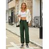 imageWomens Cargo Pants Water Resistant Lightweight Drawstring Hiking Joggers Base Jump Parachute PantsArmy Green