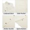 imageWomens Casual Linen Cotton Button Down Long Sleeve Shirts VNeck Collared Work Summer Blouse Tops with PocketsApricot