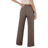 imageWomens Wide Leg Sweatpants Casual Loose Solid Pants Comfy Lounge Joggers Baggy SweatpantsCoffee