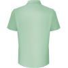 imageMens Linen Shirts Button Down Casual Shirts Short Sleeve Beach Summer Tops with PocketLight Green